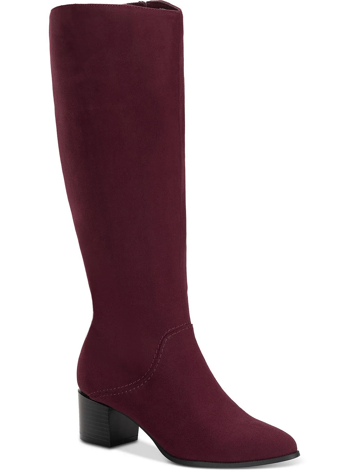 Percyy Womens Block Heel Dressy Mid-Calf Boots
