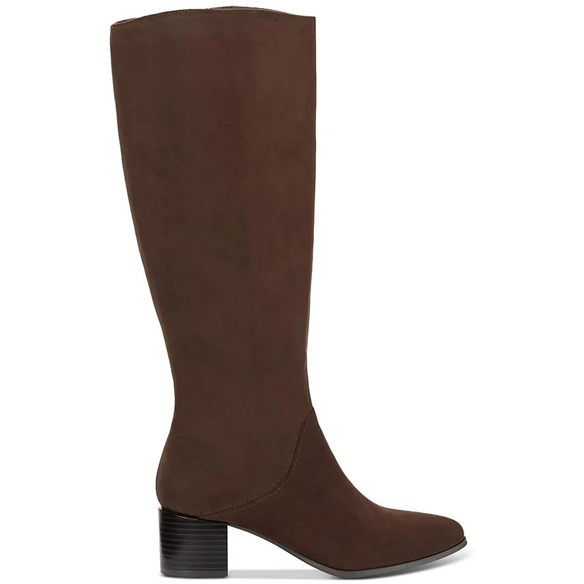 Percyy Womens Block Heel Dressy Mid-Calf Boots