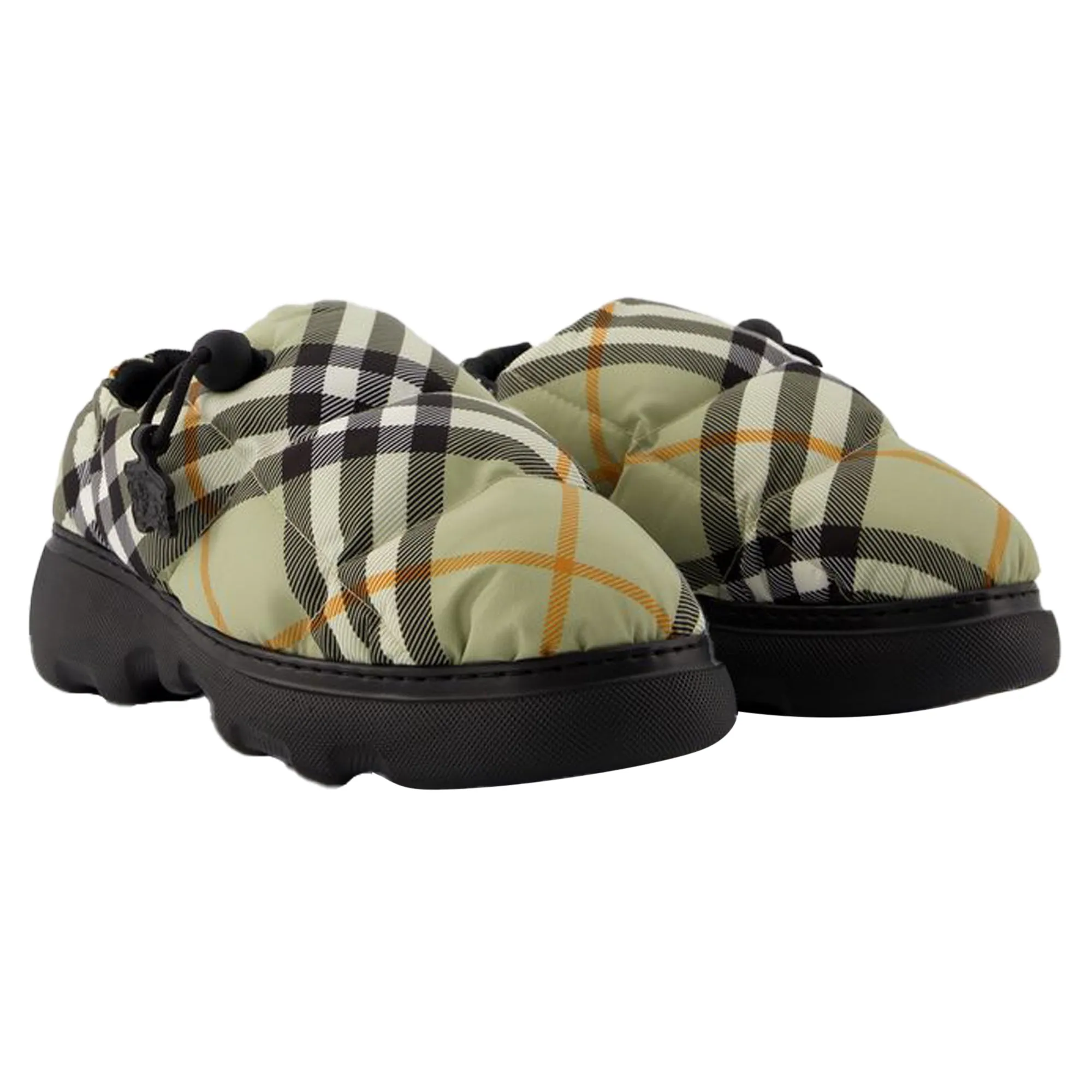Pillow Low Mules - Burberry - Nylon - Beige