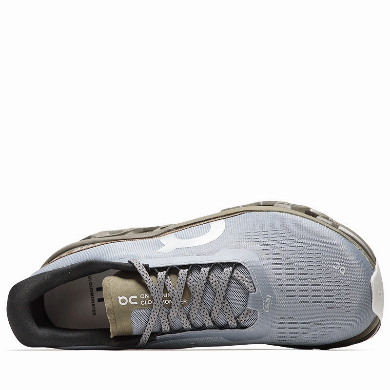 Pleasures x The Loop x On Cloudmonster 2 - Mist/Olive On versatile athletic shoe designs