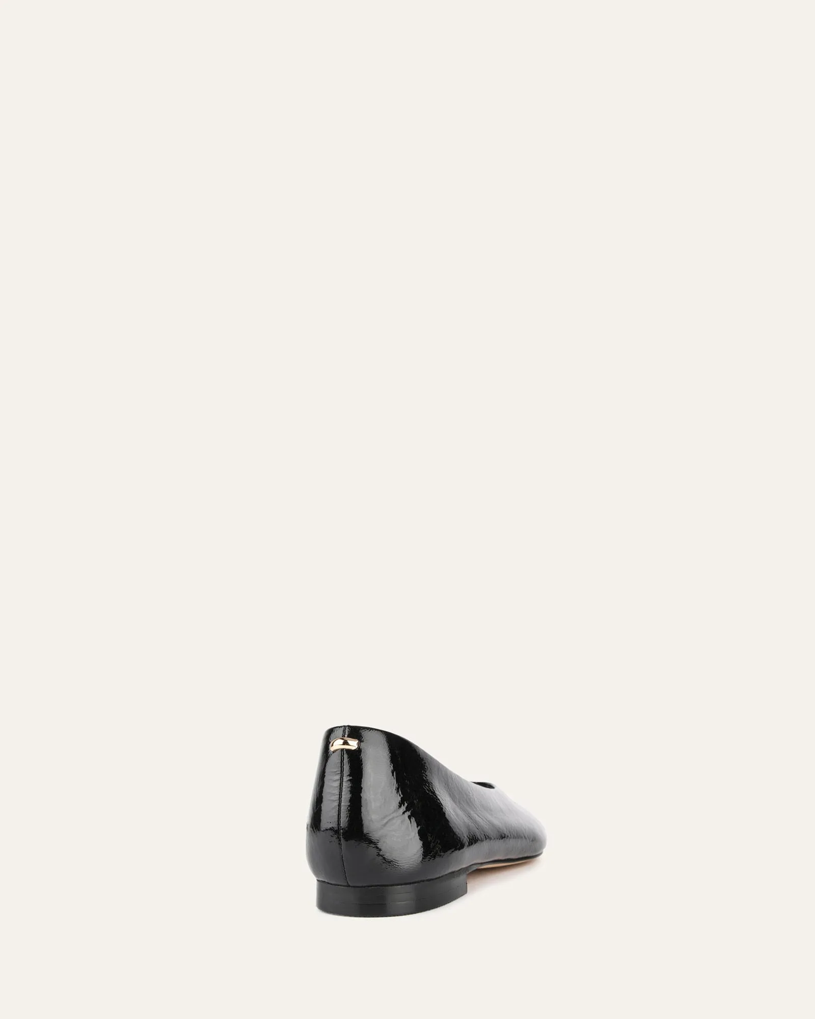 POSIE CASUAL FLATS BLACK CRINKLE PATENT