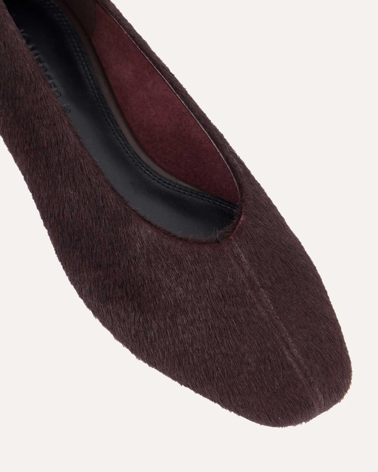 POSIE CASUAL FLATS MERLOT LEATHER