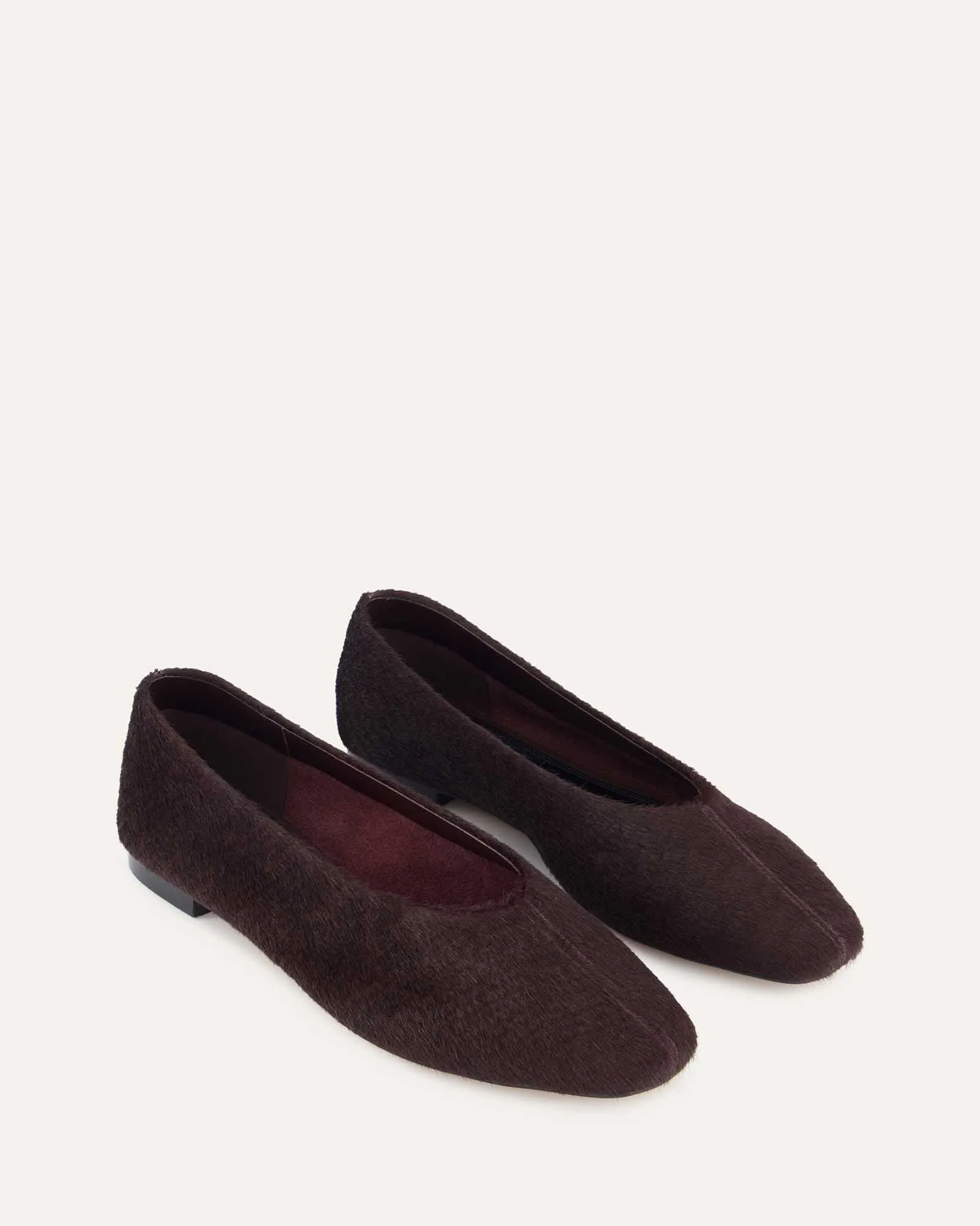 POSIE CASUAL FLATS MERLOT LEATHER