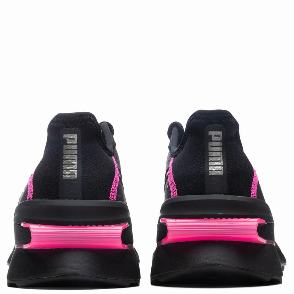 Powerframe OP-1 Cyber - Black/Aged Silver/ Pink Puma Suede Street Sneakers