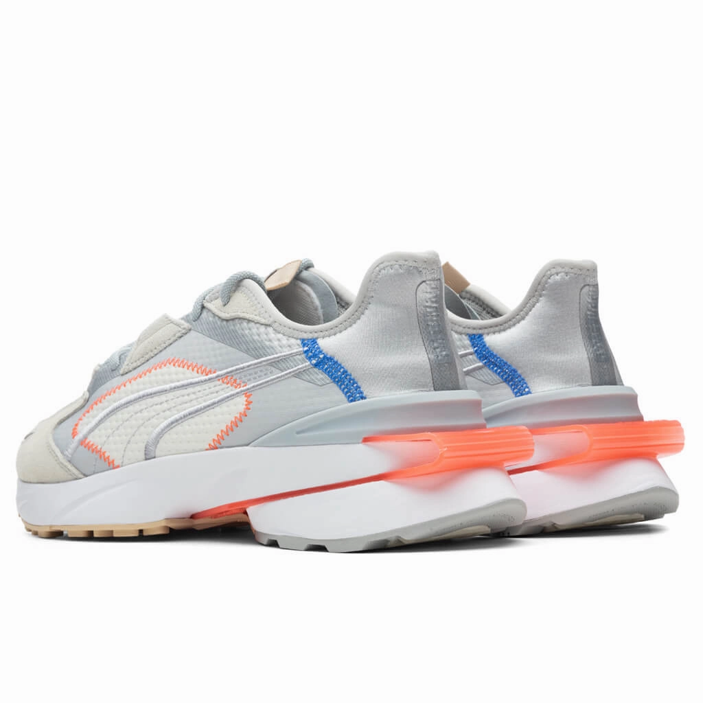 Powerframe OP-1 Cyber - High Rise/Vaporous Gray/White Puma Suede Street Sneakers
