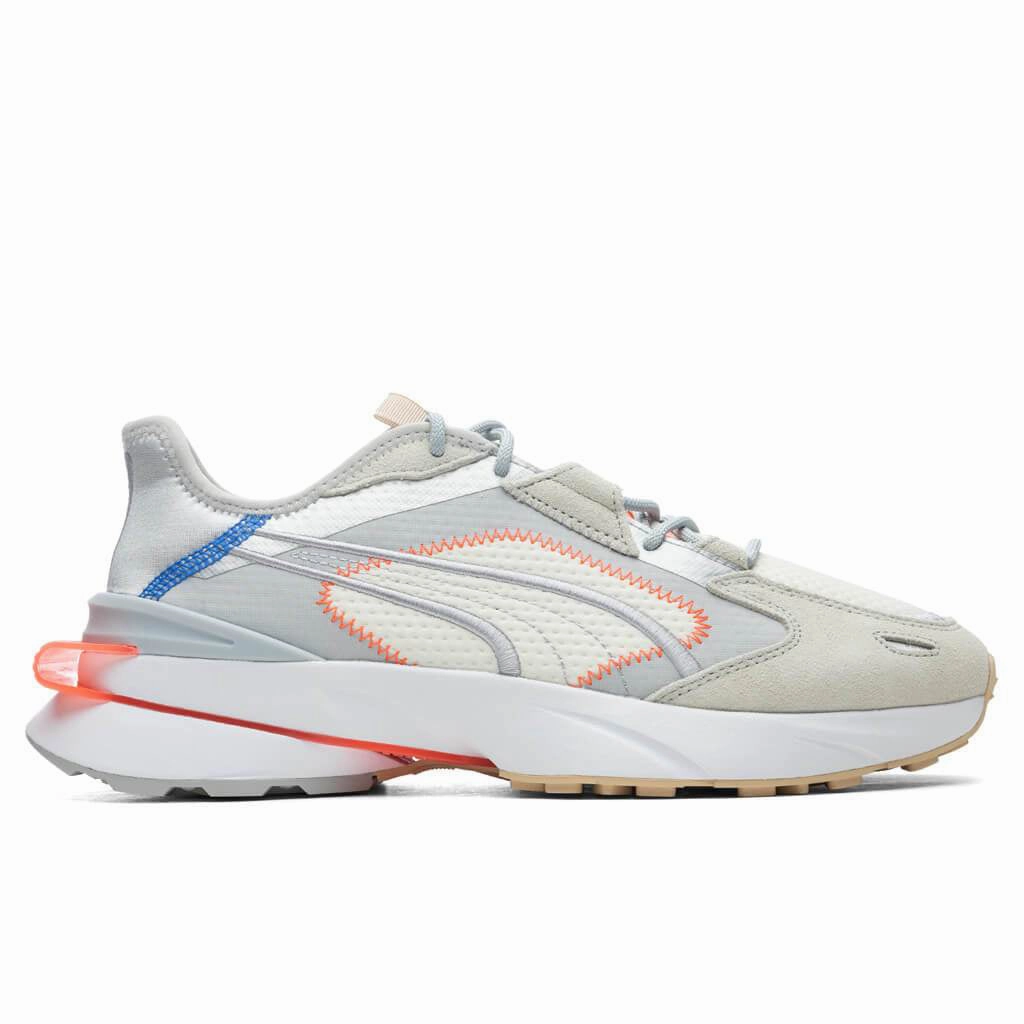 Powerframe OP-1 Cyber - High Rise/Vaporous Gray/White Puma shoes with suede and modern shape