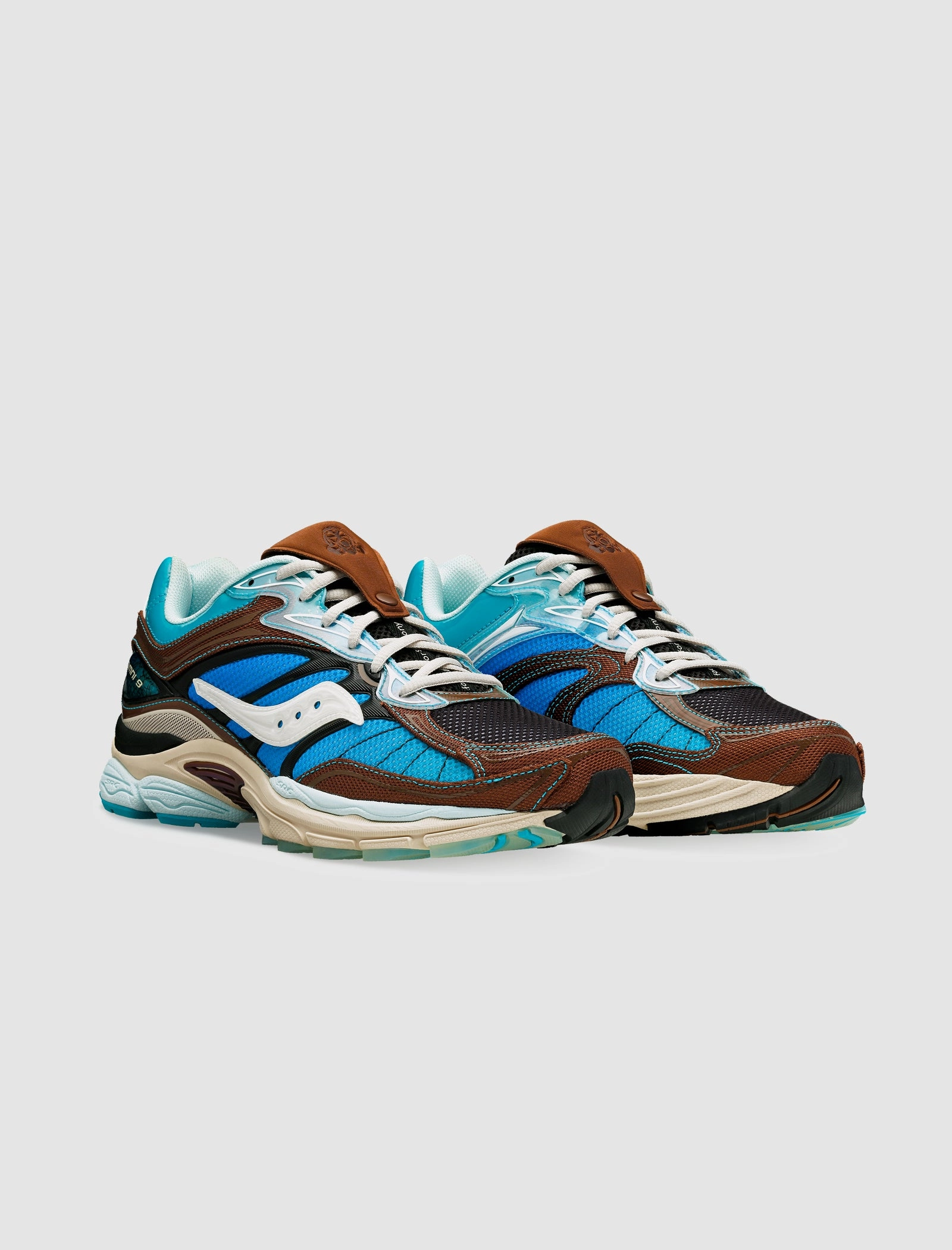PROGRID OMNI 9 X FOOT PATROL "BLUE/BROWN" Saucony Running Styles