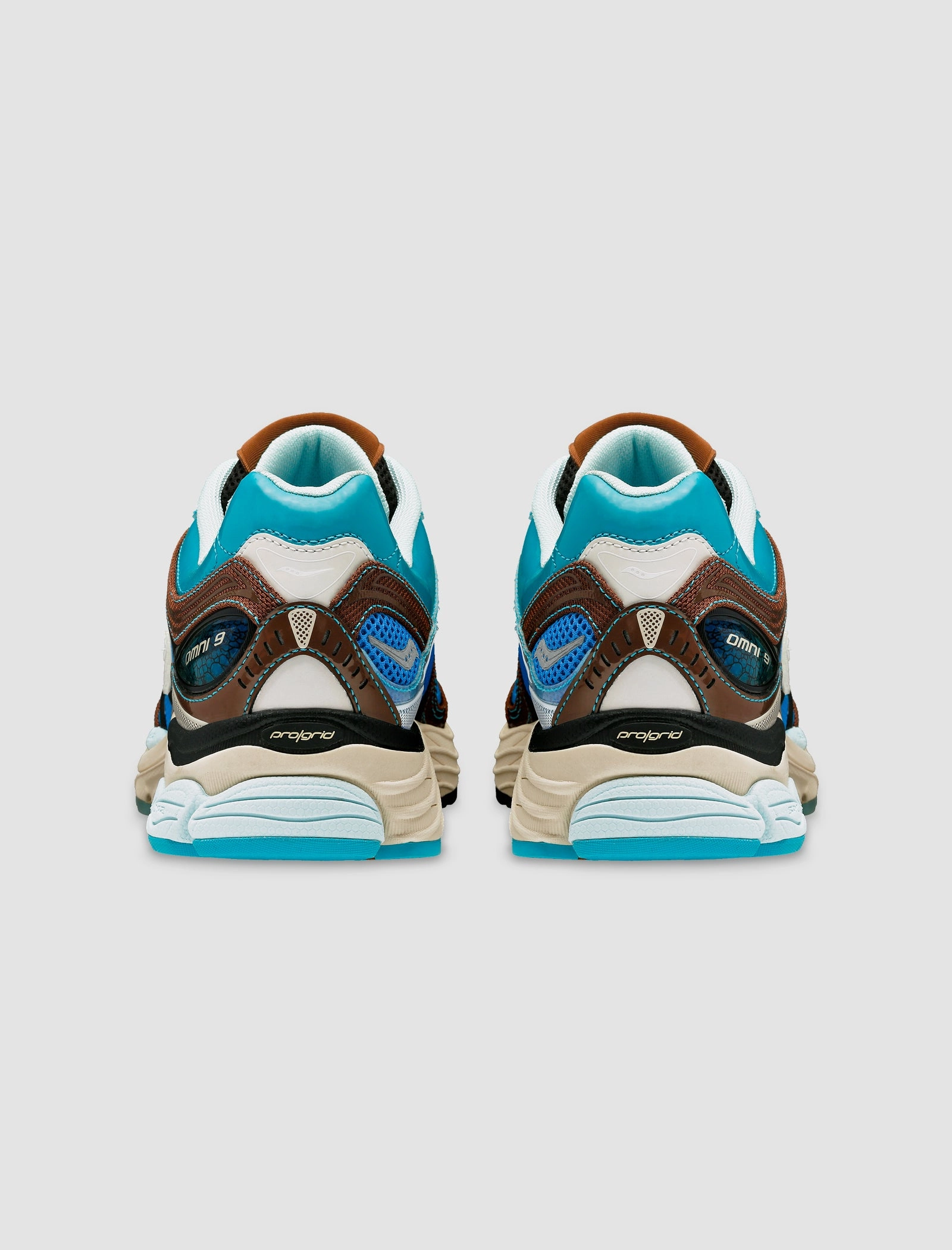 PROGRID OMNI 9 X FOOT PATROL "BLUE/BROWN" Saucony Running Styles