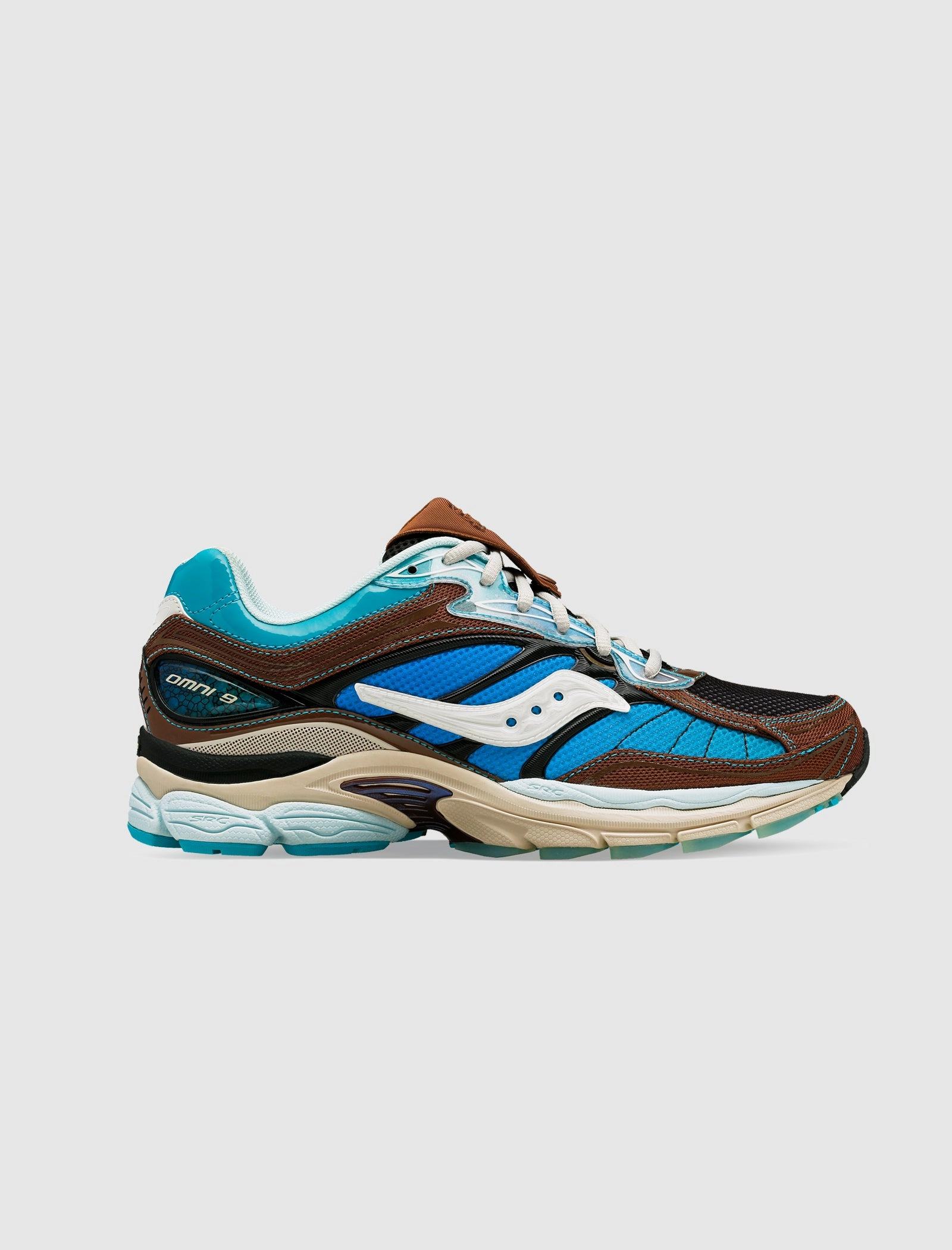 PROGRID OMNI 9 X FOOT PATROL "BLUE/BROWN" saucony running shoes lightweight and cushioned