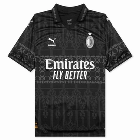Puma AC Milan x Pleasures Jersey Replica - Black/Asphalt Puma sneakers for casual streetwear