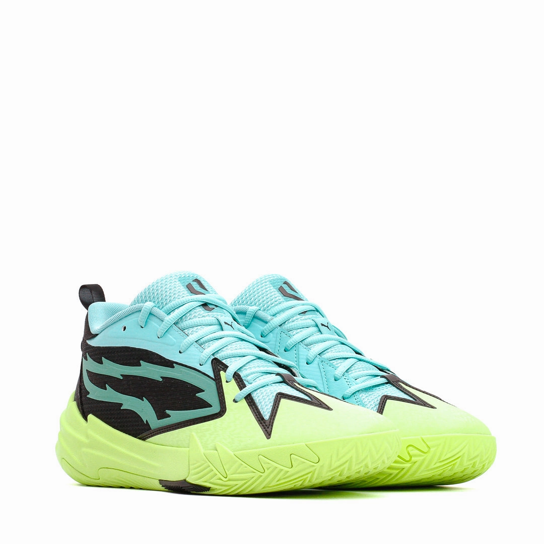 Puma Basketball Junior Scoot Zeros Team Blue Green 310416-05 Puma casual footwear shots