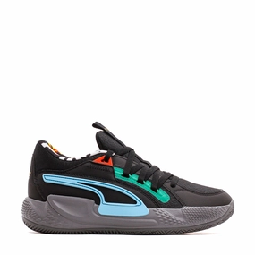 Puma Basketball Men Court Rider Chaos Block Party Black Cast Iron 378265-01 Puma performance shoe models