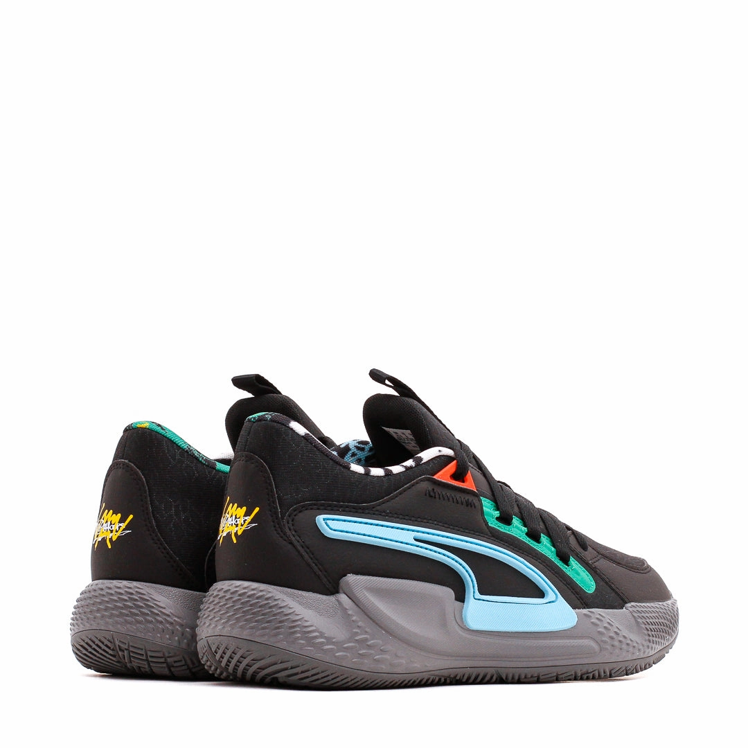 Puma Basketball Men Court Rider Chaos Block Party Black Cast Iron 378265-01 Puma casual footwear shots