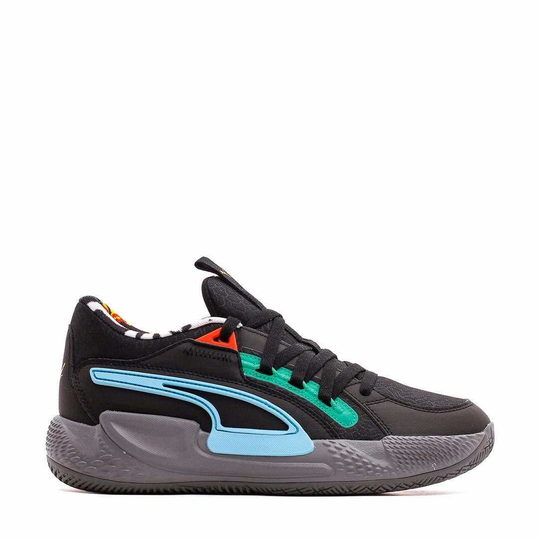 Puma Basketball Men Court Rider Chaos Block Party Black Cast Iron 378265-01 Puma performance shoe models