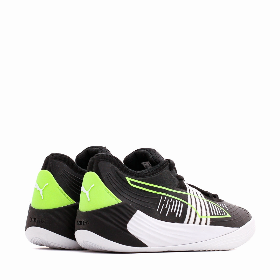 Puma Basketball Men Fusion Nitro Black Green Glare 195587-01 Puma casual footwear shots