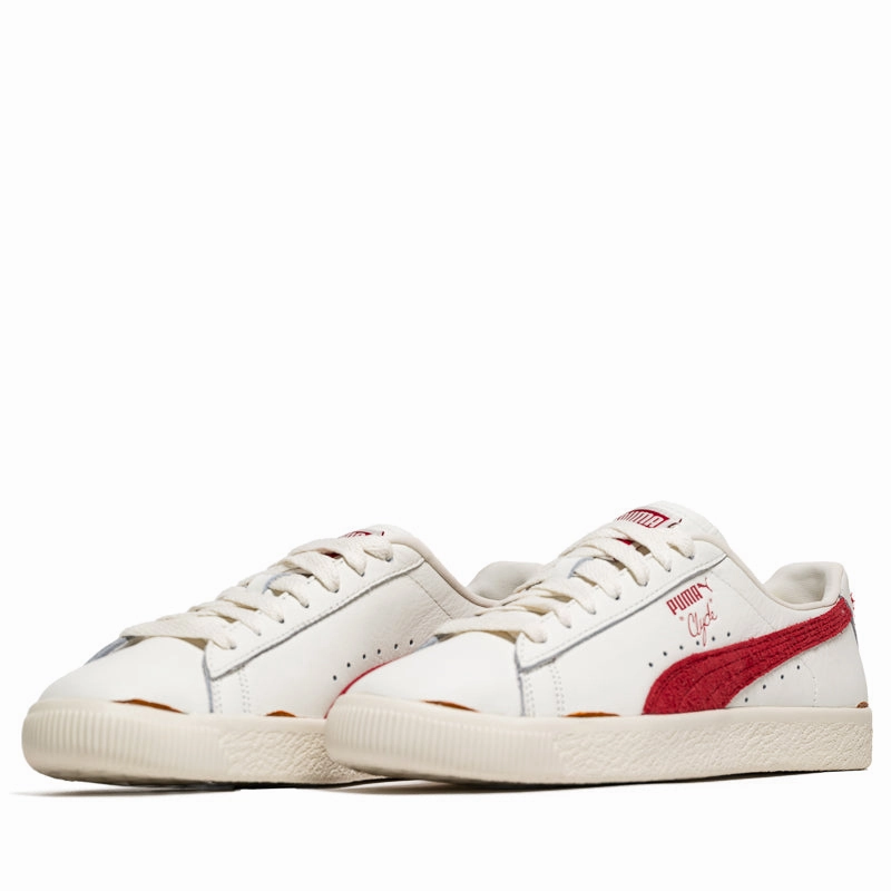Puma Clyde Neverworn III - Warm White/Chalk Red Puma trainer style images
