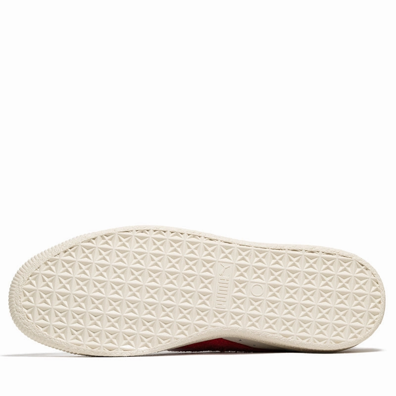 Puma Clyde Neverworn III - Warm White/Chalk Red Puma trainer style images