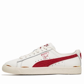 Puma Clyde Neverworn III - Warm White/Chalk Red Puma bold casual footwear