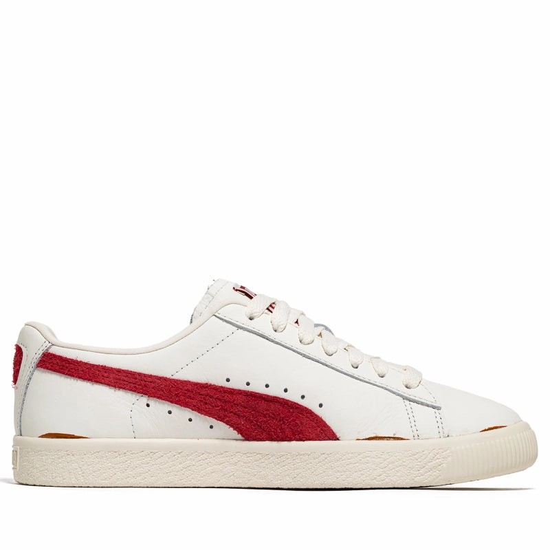 Puma Clyde Neverworn III - Warm White/Chalk Red Puma trainer style images