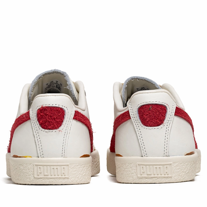 Puma Clyde Neverworn III - Warm White/Chalk Red Puma trainer style images