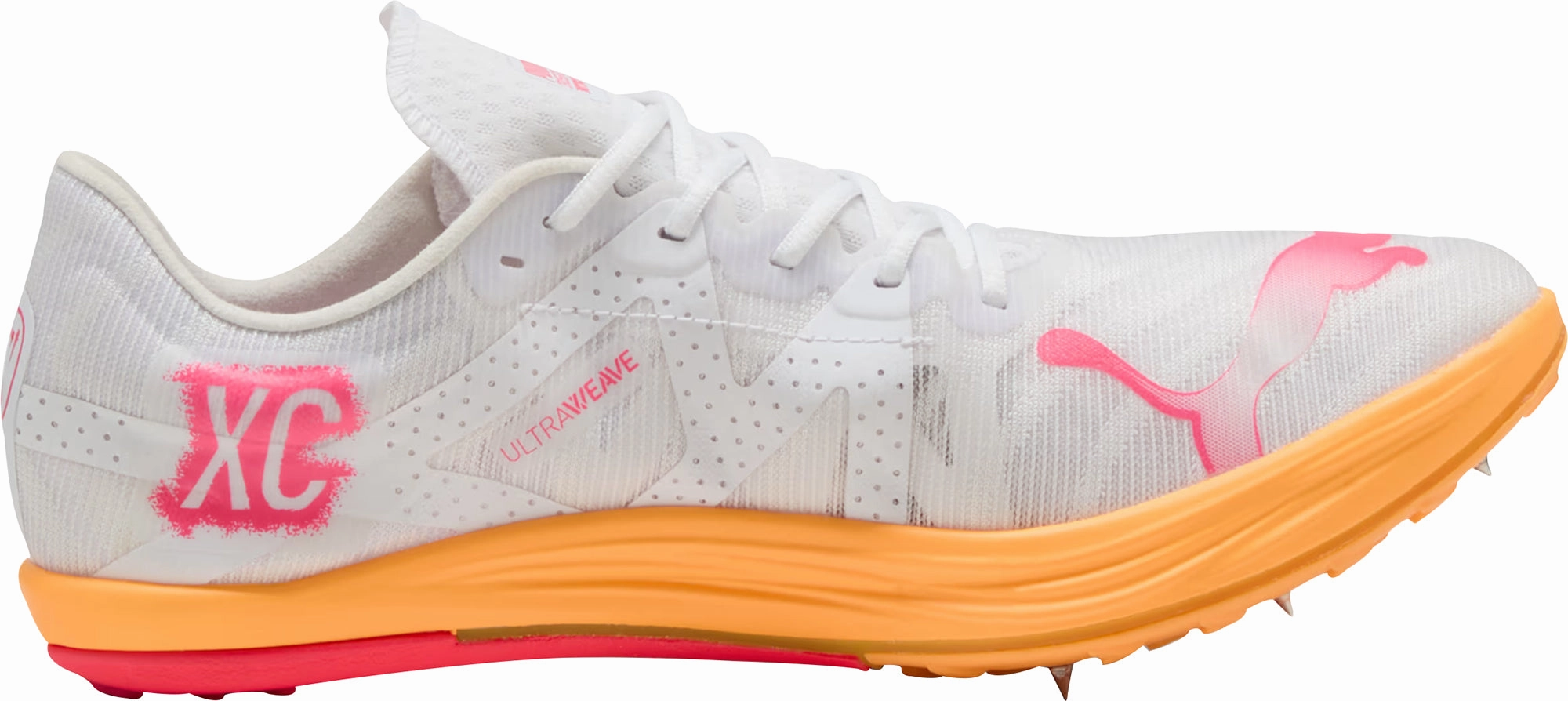 Puma Crossfox Nitro Elite Cross Country Running Spikes - White Performance Fit Sneakers