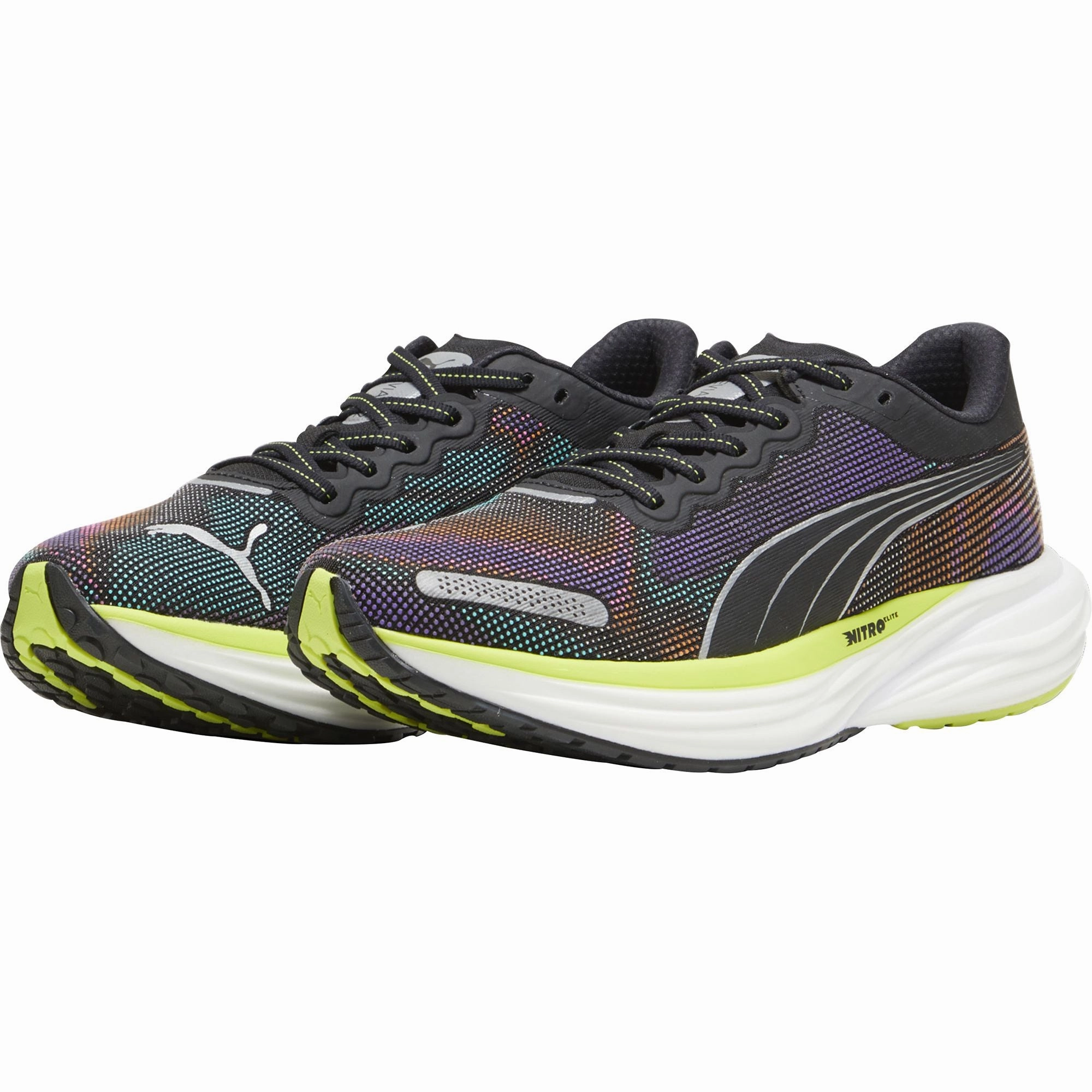 Puma Deviate Nitro 2 Mens Running Shoes - Black Bold Sneakers