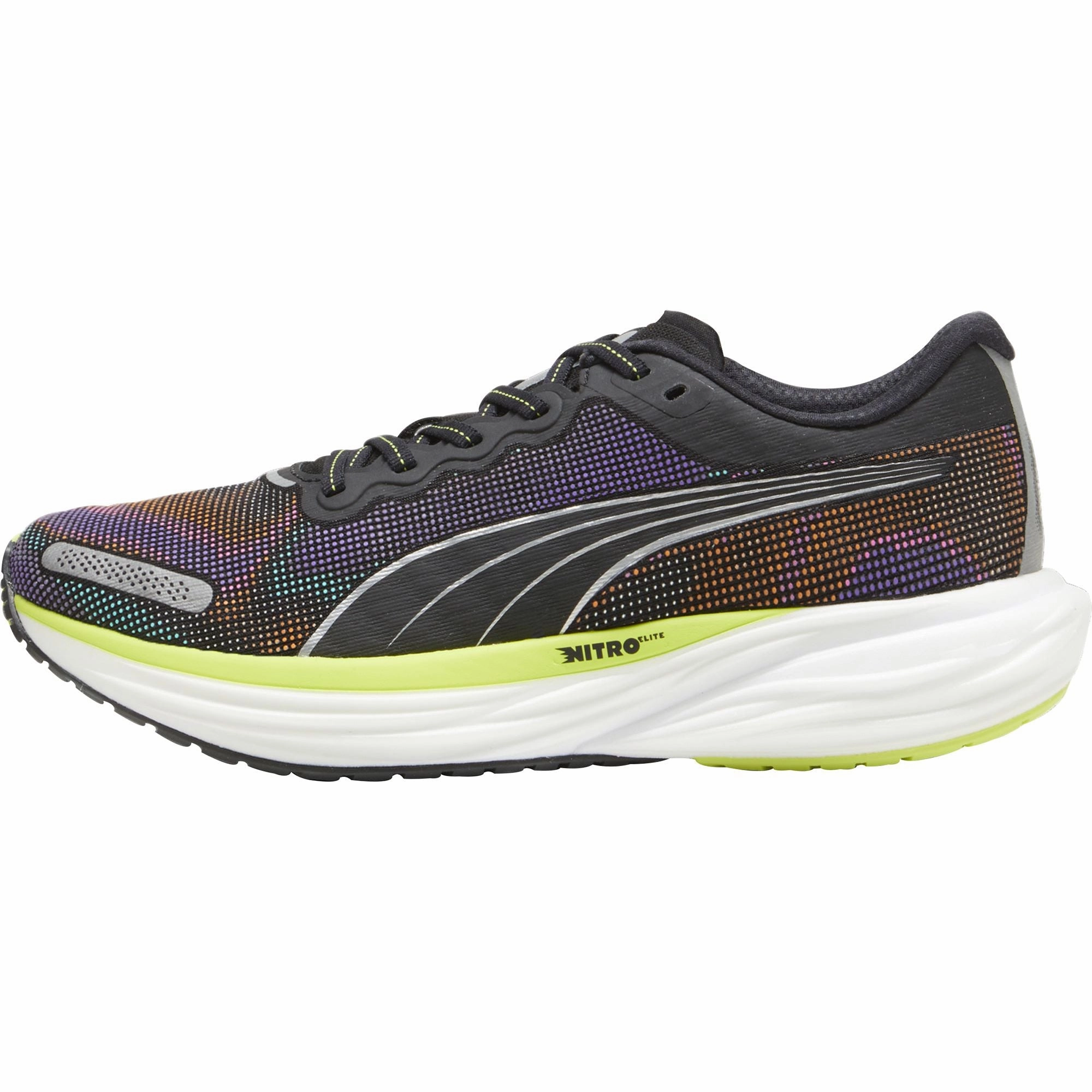 Puma Deviate Nitro 2 Mens Running Shoes - Black Puma athletic shoes for urban lifestyle