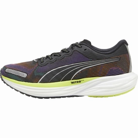 Puma Deviate Nitro 2 Mens Running Shoes - Black Puma athletic shoes for urban lifestyle