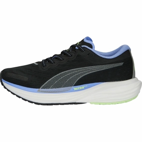 Puma Deviate Nitro 2 Womens Running Shoes - Black Puma athletic shoes for urban lifestyle