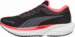 Puma Deviate Nitro 2 Womens Running Shoes - Black Puma athletic shoes for urban lifestyle