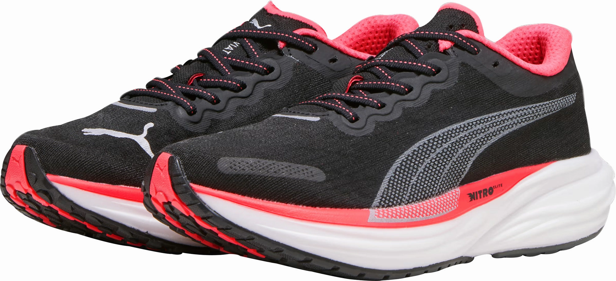 Puma Deviate Nitro 2 Womens Running Shoes - Black Bold Sneakers