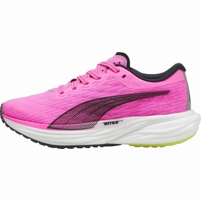 Puma Deviate Nitro 2 Womens Running Shoes - Pink Puma athletic shoes for urban lifestyle