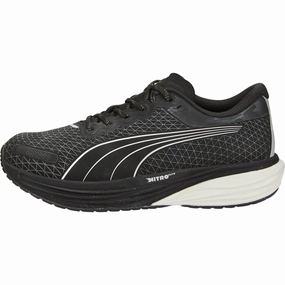 Puma Deviate Nitro 2 WTR Mens Running Shoes - Black Puma athletic shoes for urban lifestyle
