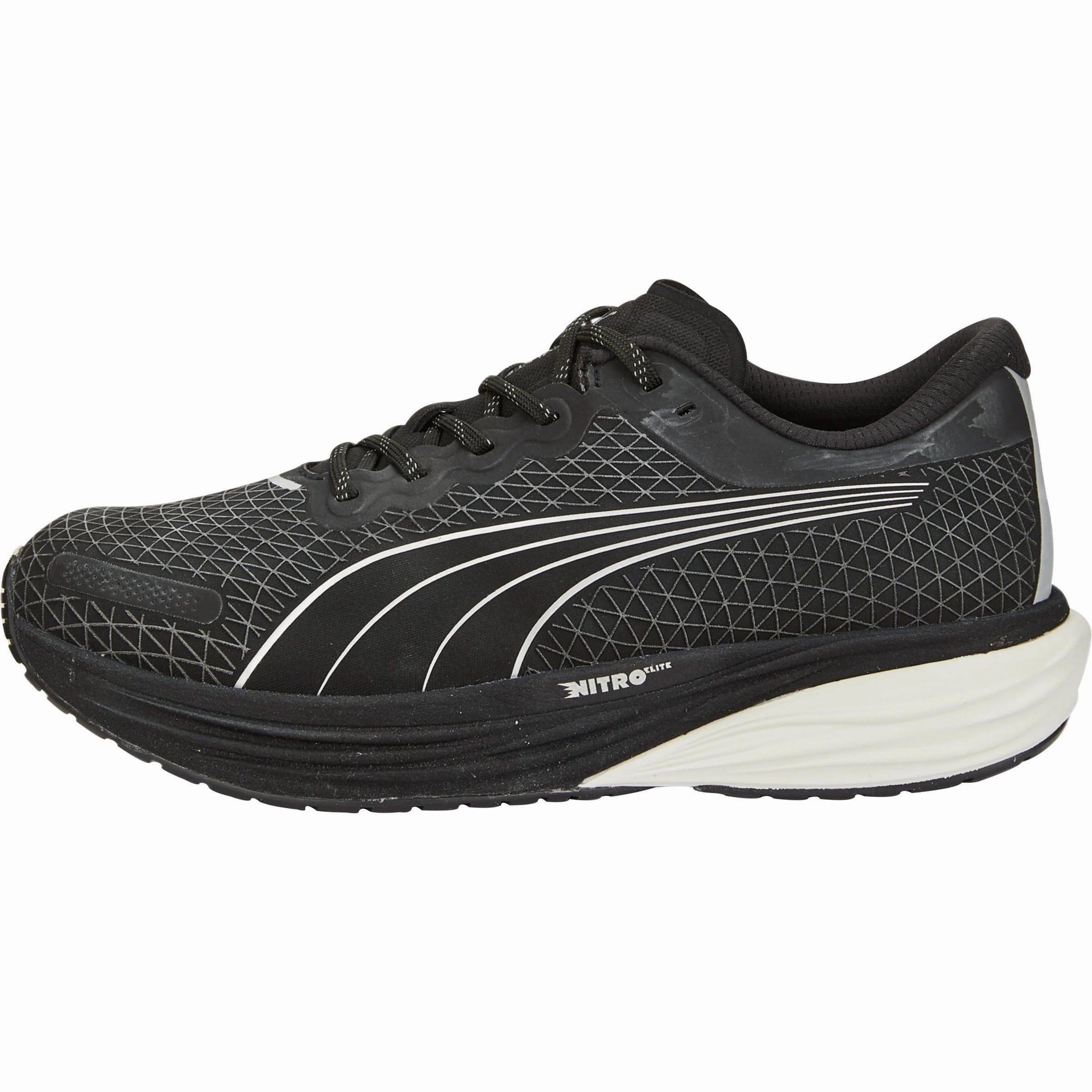Puma Deviate Nitro 2 WTR Mens Running Shoes - Black Puma athletic shoes for urban lifestyle