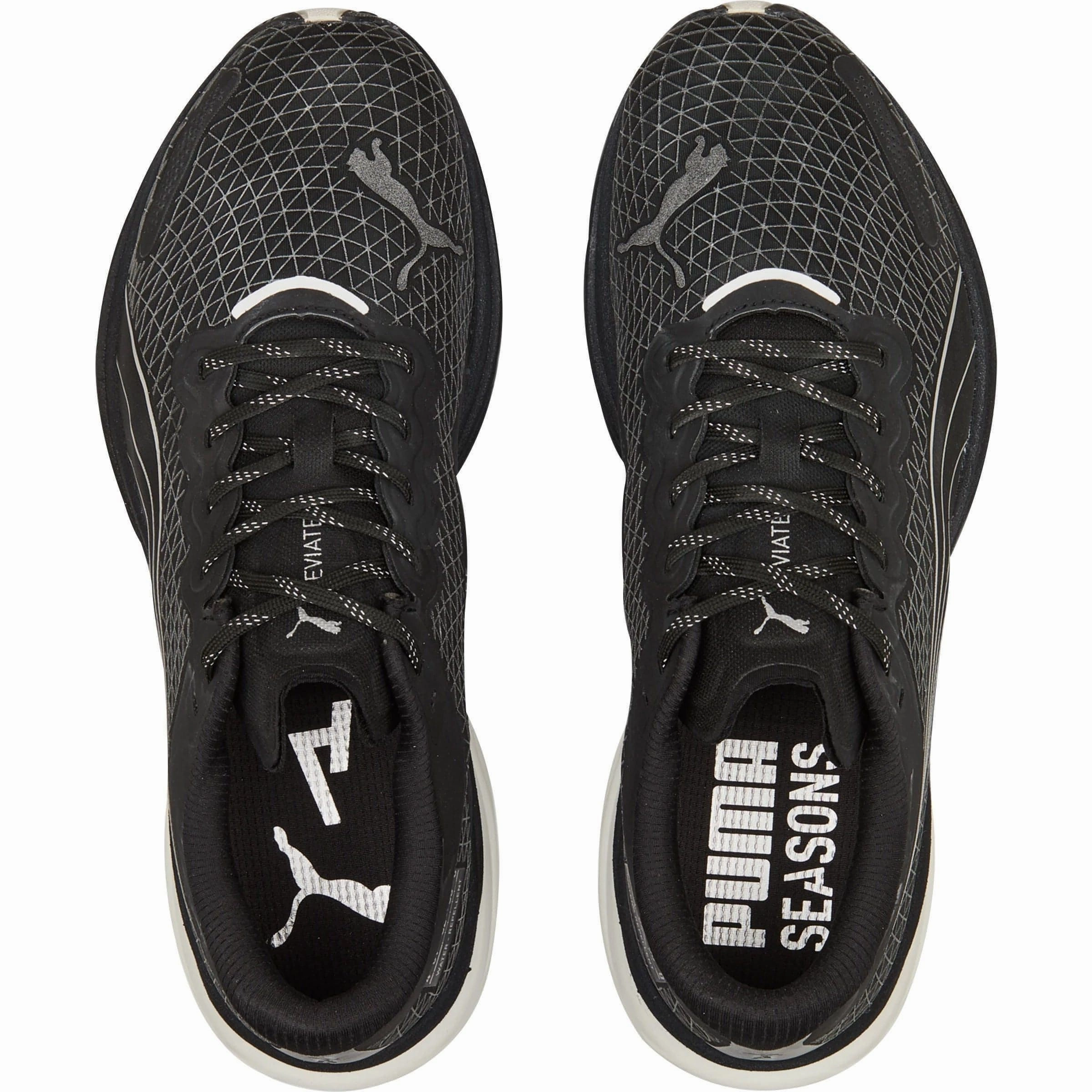 Puma Deviate Nitro 2 WTR Mens Running Shoes - Black Bold Sneakers