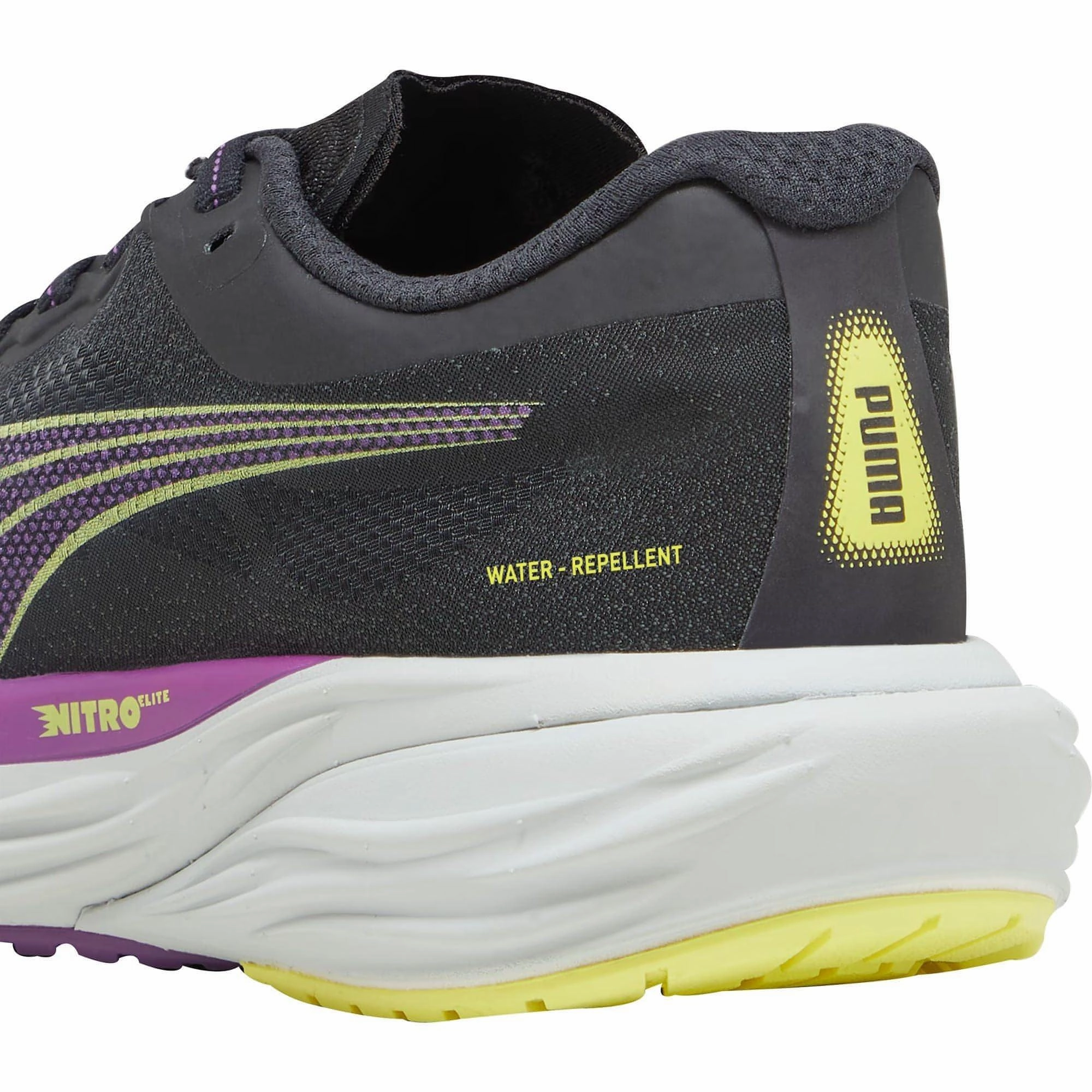 Puma Deviate Nitro 2 WTRepel Womens Running Shoes - Black Bold Sneakers