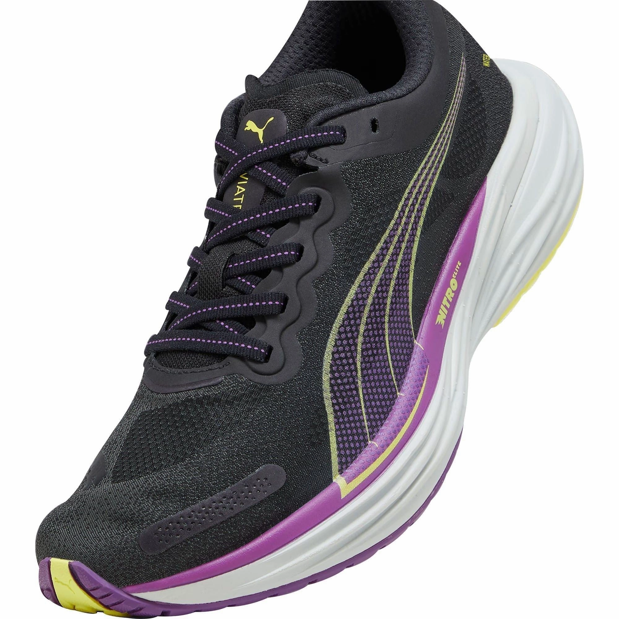 Puma Deviate Nitro 2 WTRepel Womens Running Shoes - Black Cozy Footwear