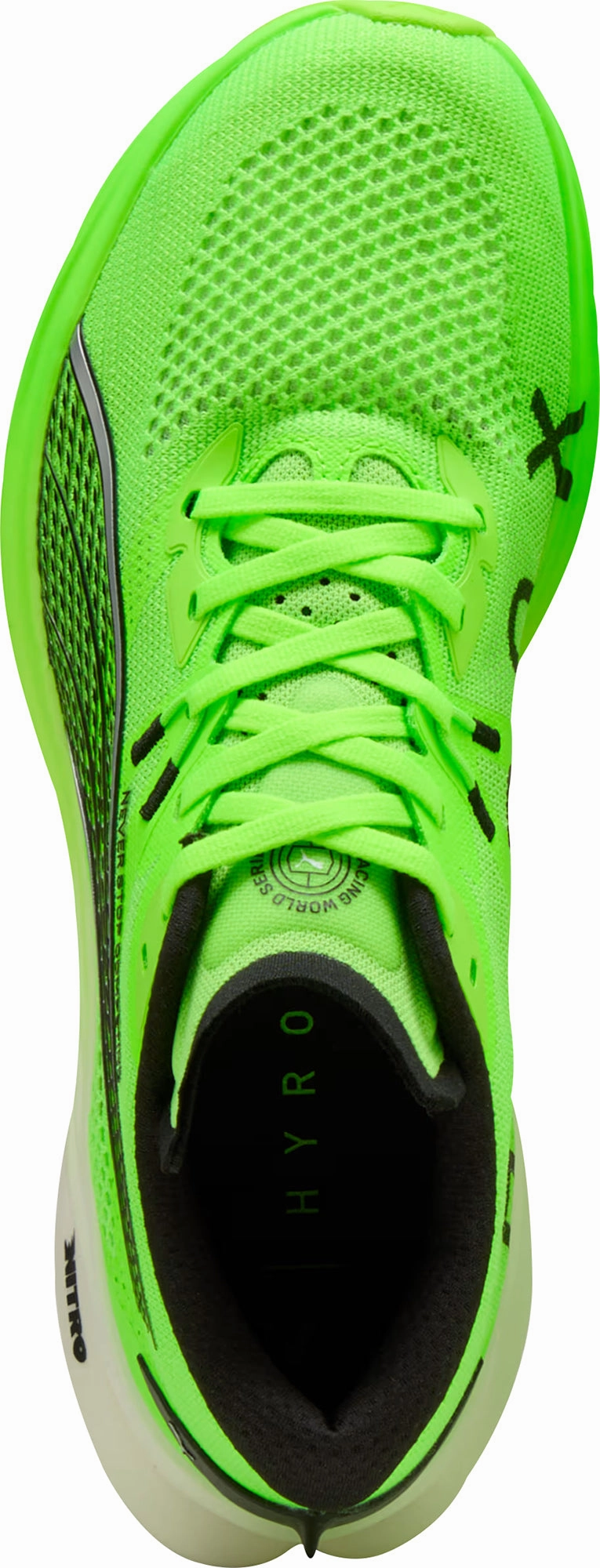Puma Deviate Nitro 3 HYROX Mens Running Shoes - Green Cozy Footwear