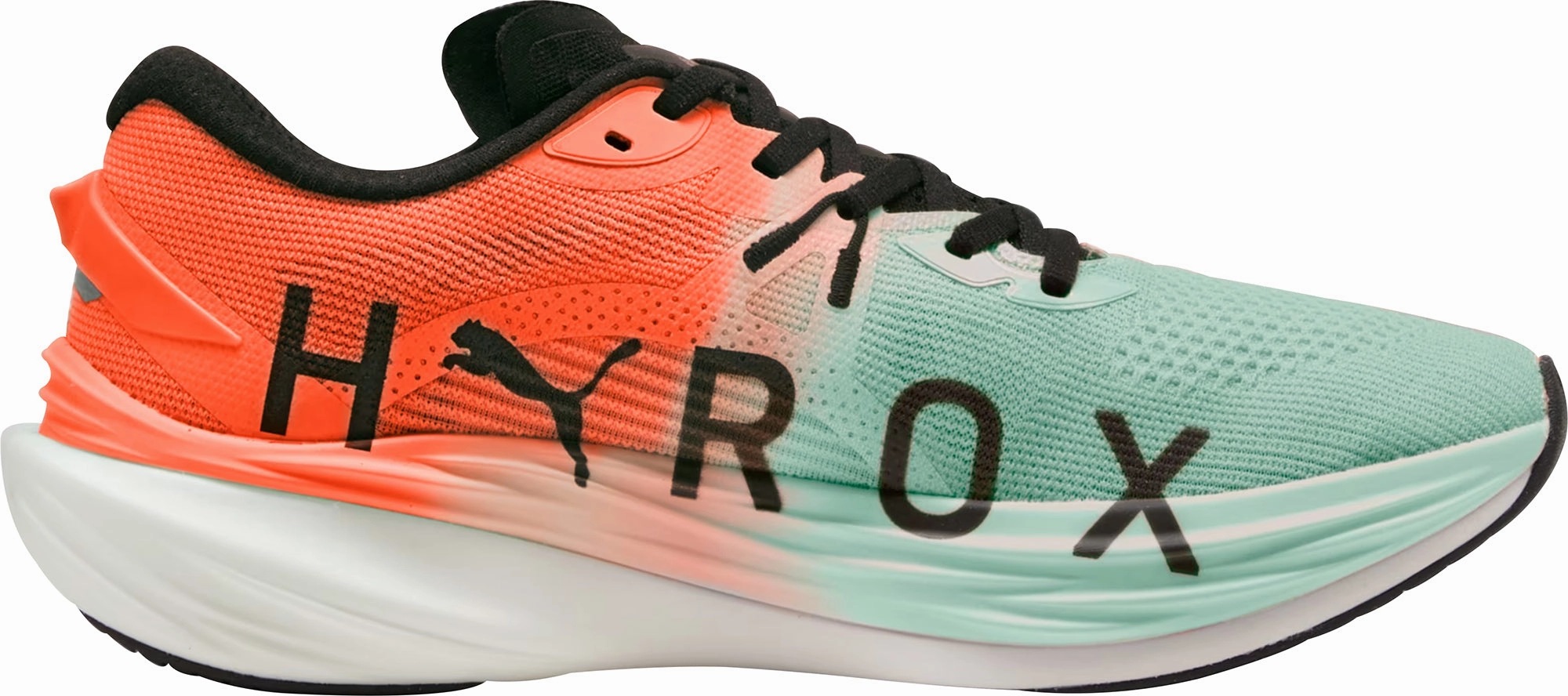 Puma Deviate Nitro 3 HYROX Womens Running Shoes - Green Cozy Footwear