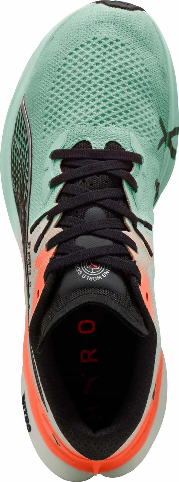 Puma Deviate Nitro 3 HYROX Womens Running Shoes - Green Cozy Footwear
