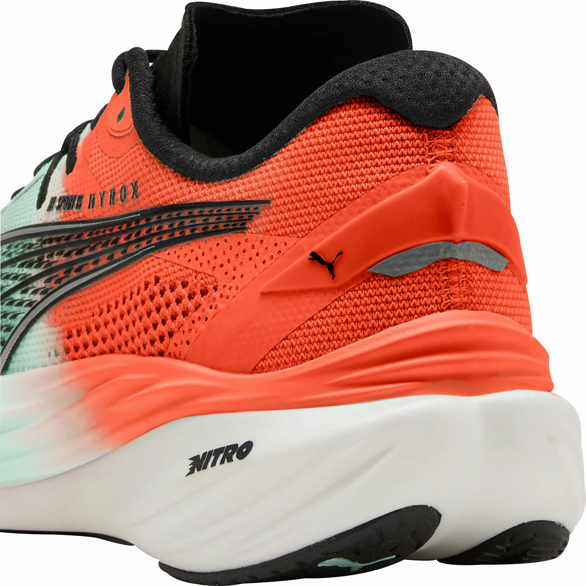 Puma Deviate Nitro 3 HYROX Womens Running Shoes - Green Cozy Footwear