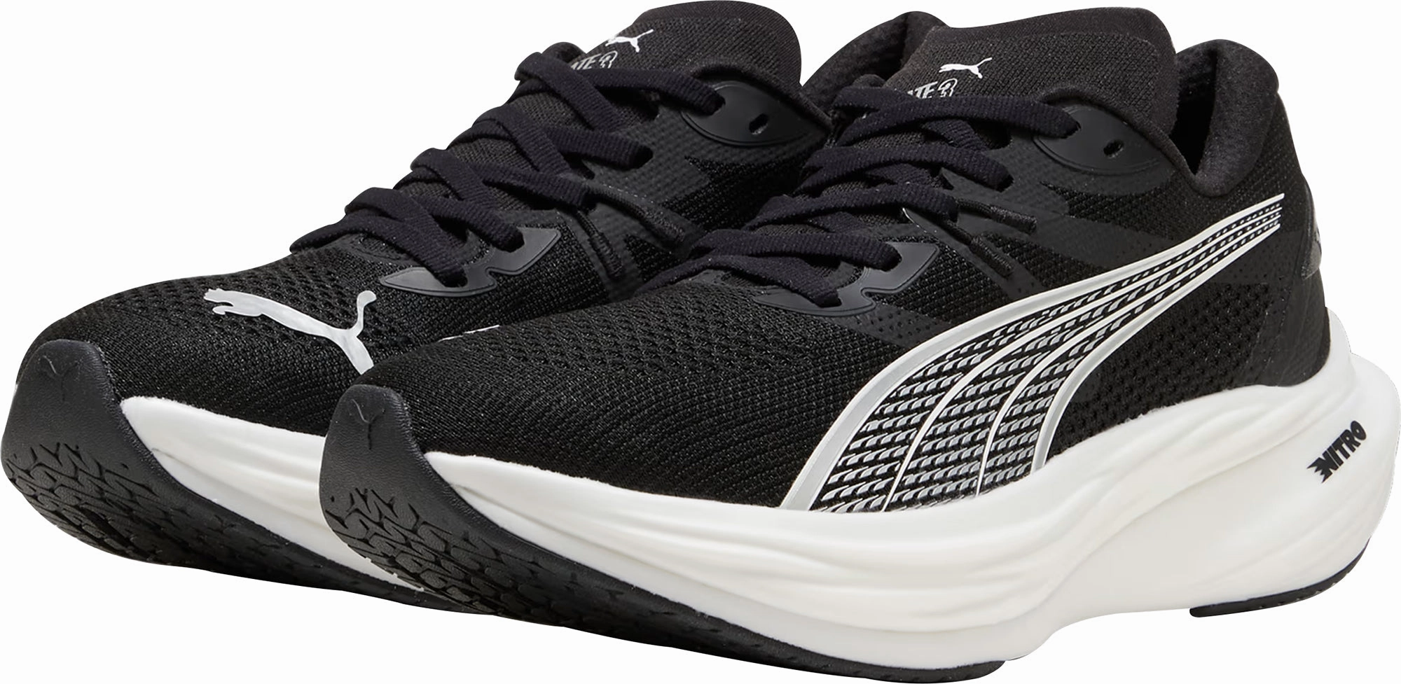 Puma Deviate Nitro 3 Mens Running Shoes - Black Cozy Footwear