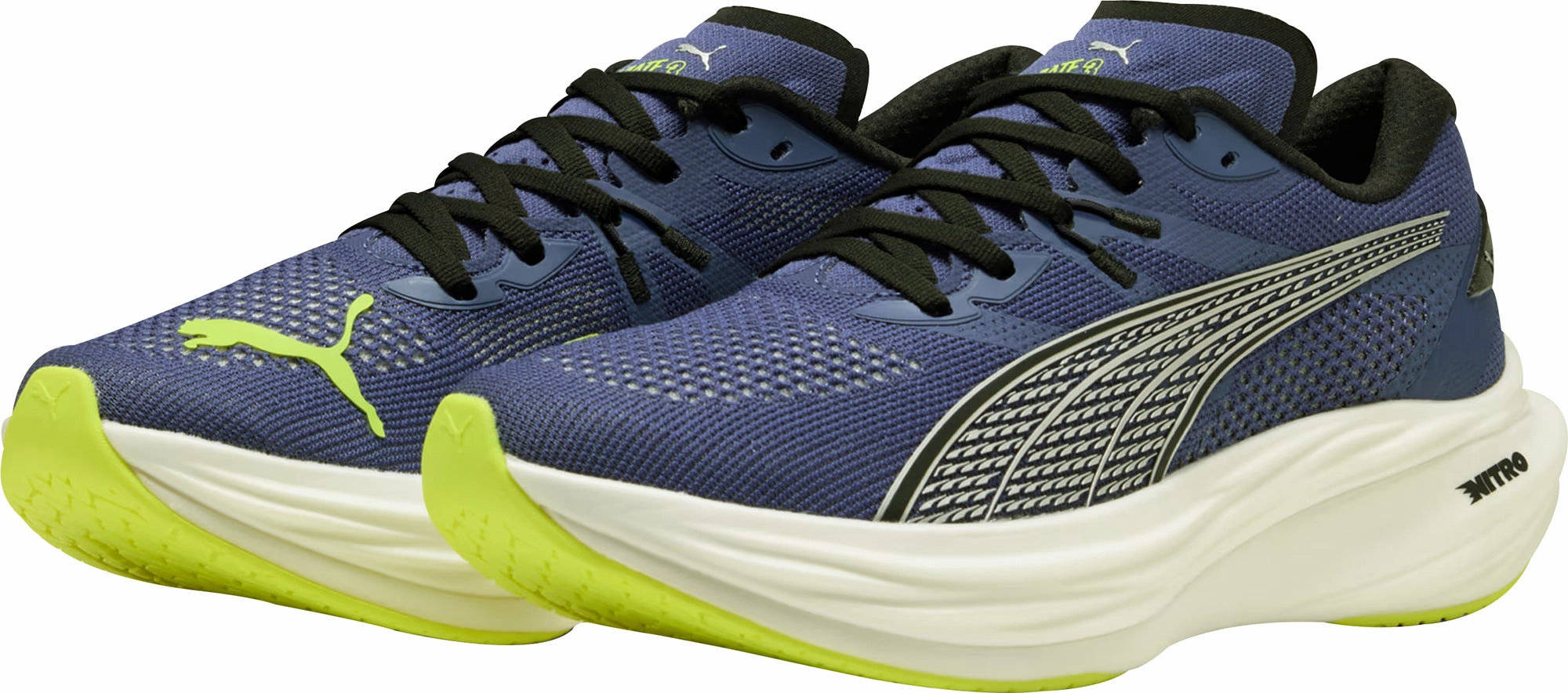 Puma Deviate Nitro 3 Mens Running Shoes - Blue Cozy Footwear