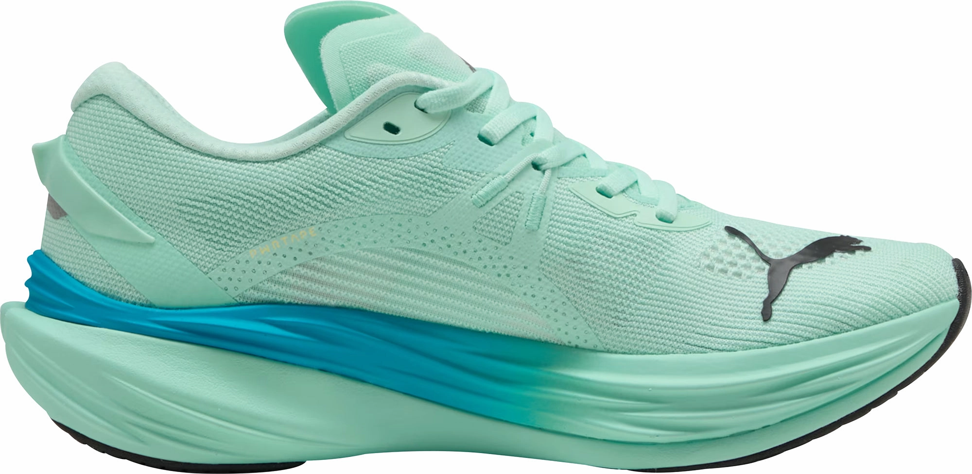 Puma Deviate Nitro 3 Mens Running Shoes - Green Performance Fit Sneakers