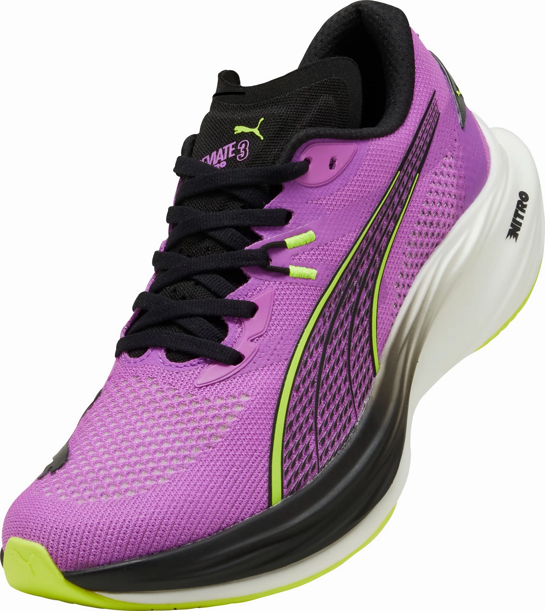 Puma Deviate Nitro 3 Mens Running Shoes - Purple Performance Fit Sneakers