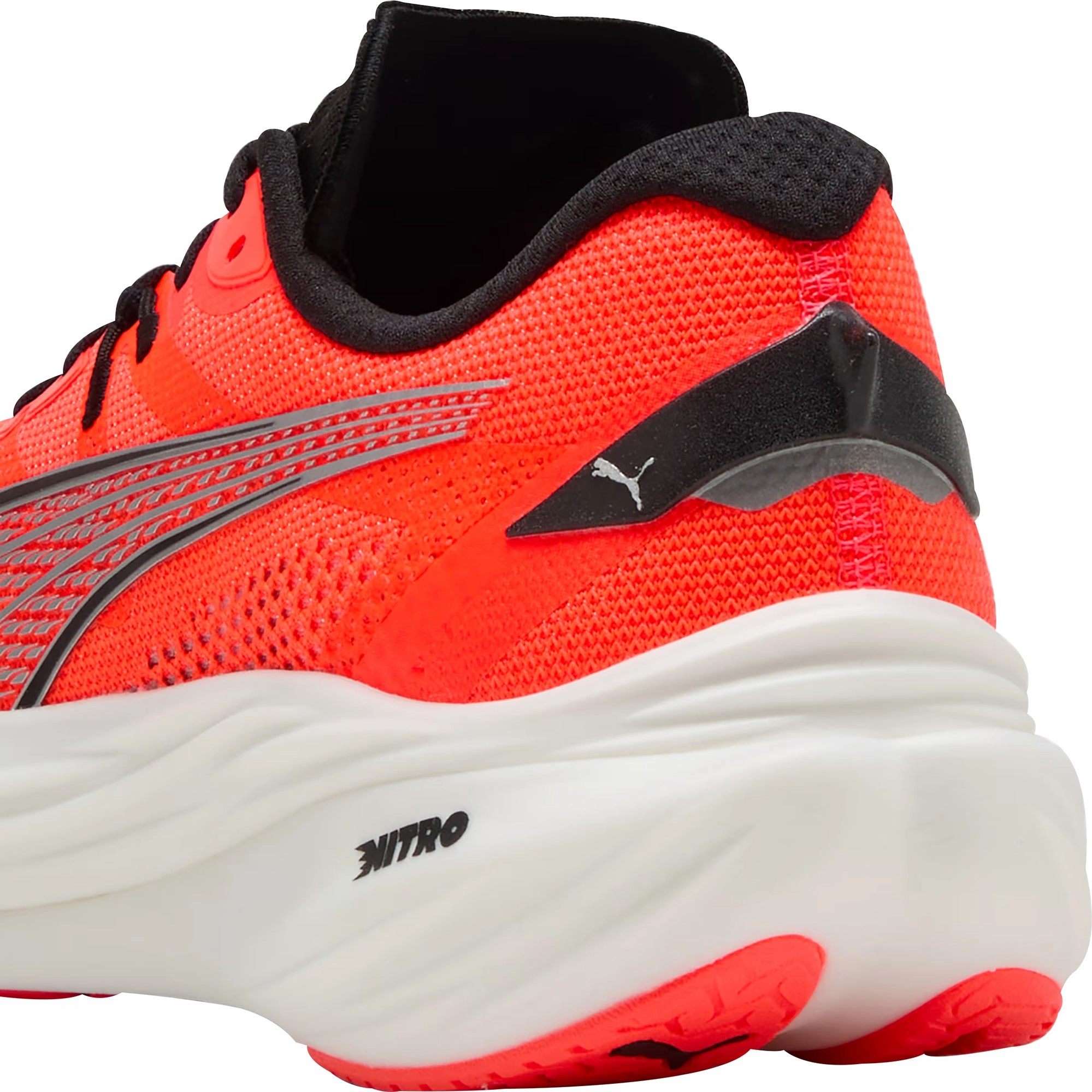 Puma Deviate Nitro 3 Mens Running Shoes - Red Performance Fit Sneakers