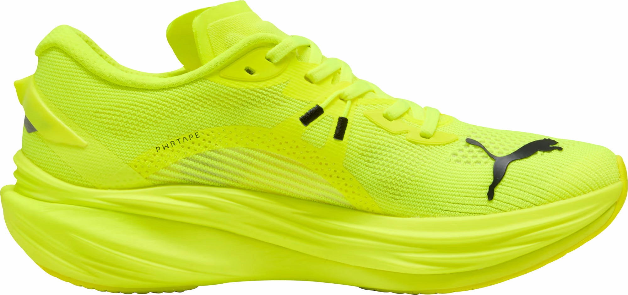 Puma Deviate Nitro 3 Mens Running Shoes - Yellow Performance Fit Sneakers