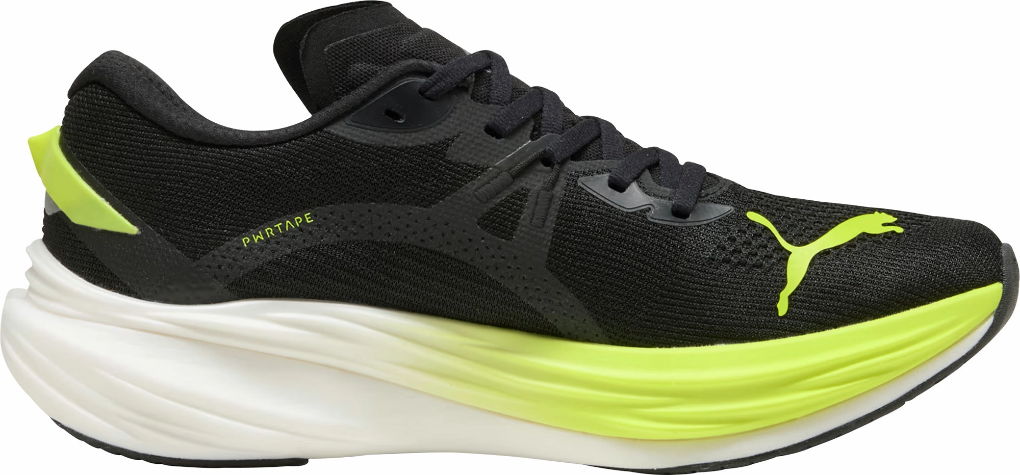 Puma Deviate Nitro 3 WIDE FIT Mens Running Shoes - Black Cozy Footwear