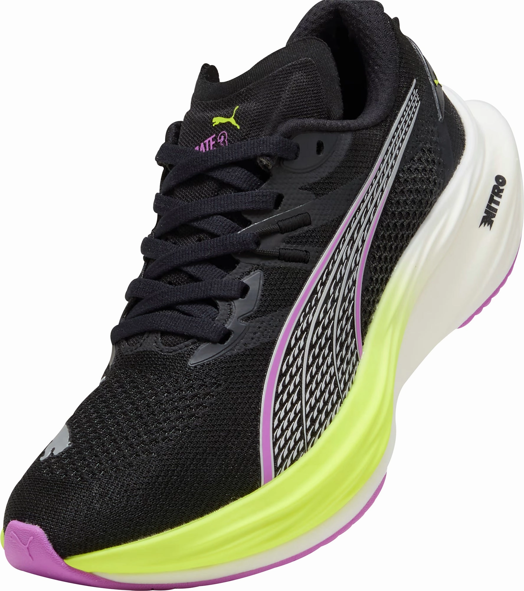 Puma Deviate Nitro 3 Womens Running Shoes - Black Cozy Footwear