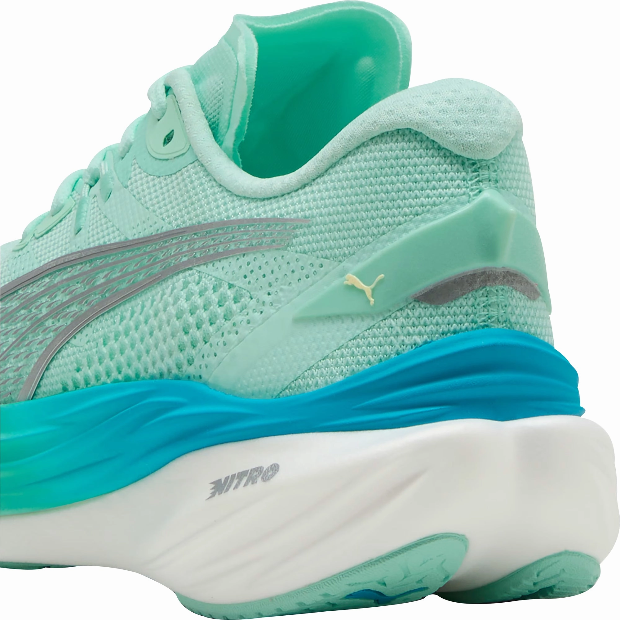 Puma Deviate Nitro 3 Womens Running Shoes - Green Cozy Footwear